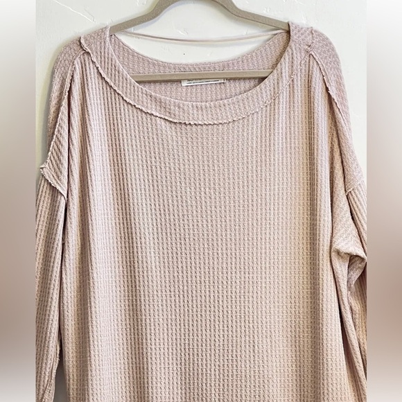 We The Free Waffle Knit Shirt Tunic Top - Picture 4 of 10